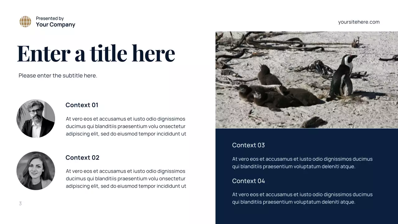 blue modern environment presentation