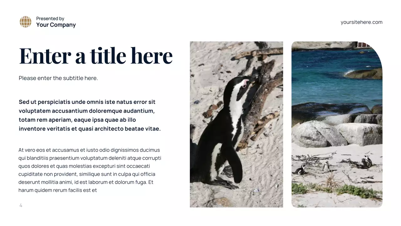 blue modern environment presentation