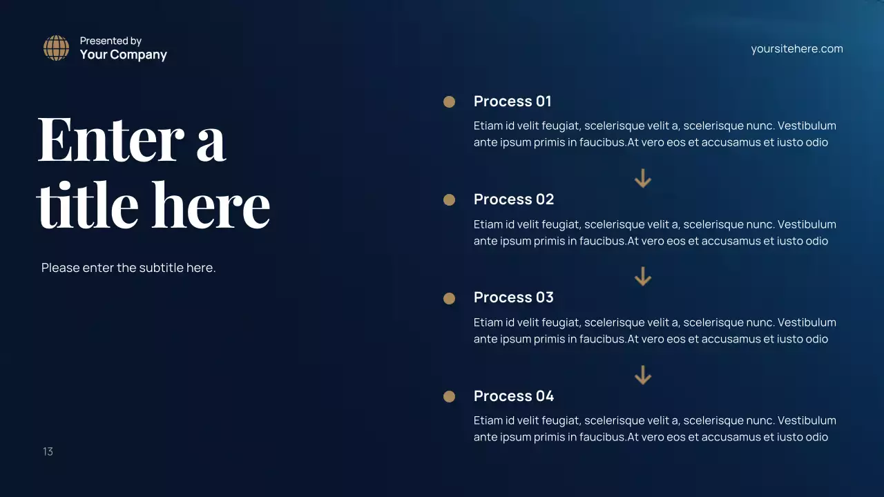 blue modern environment presentation