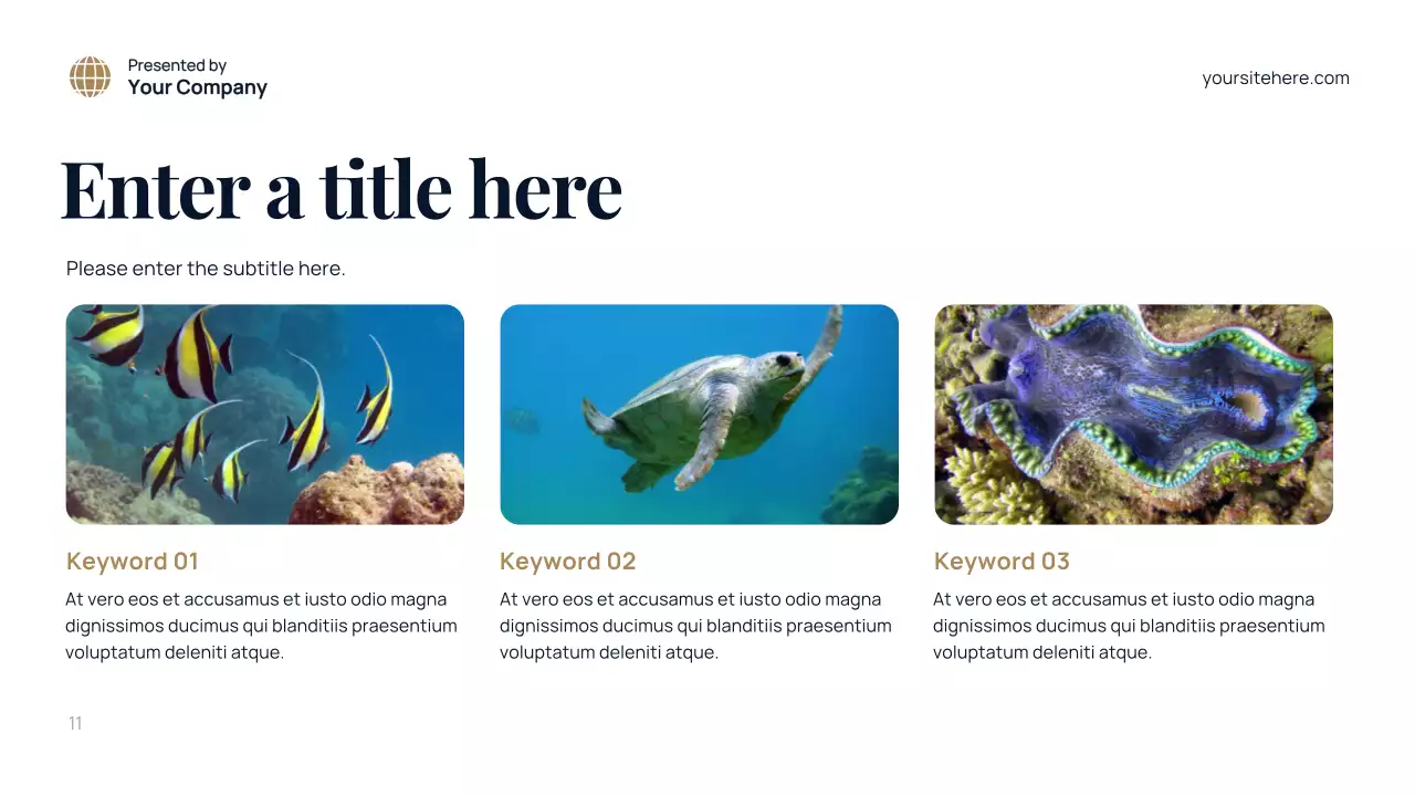 blue modern environment presentation