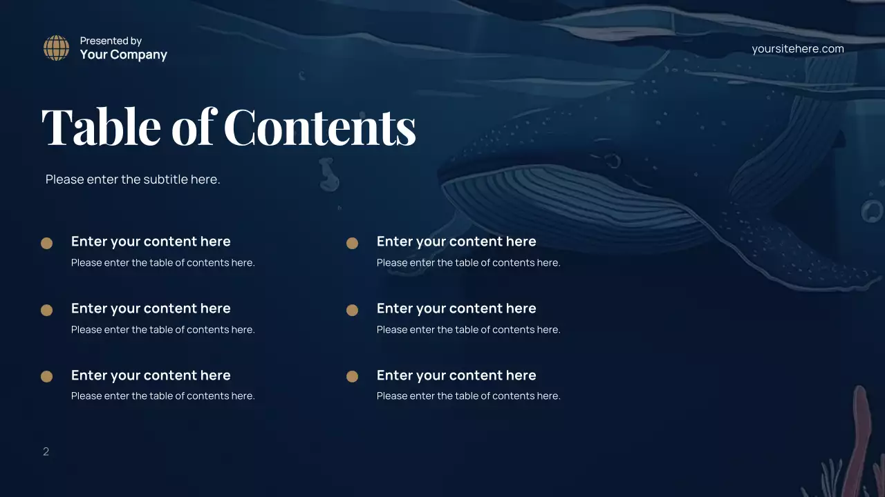 blue modern environment presentation