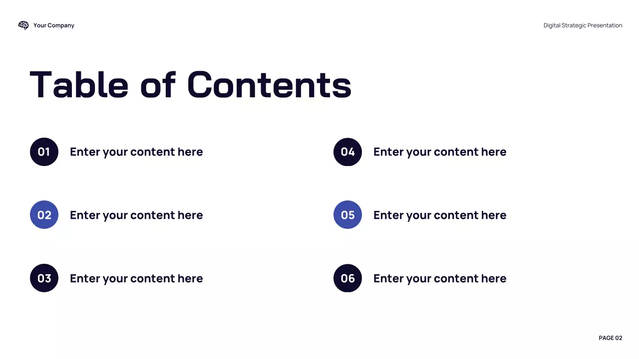 blue modern typography presentation