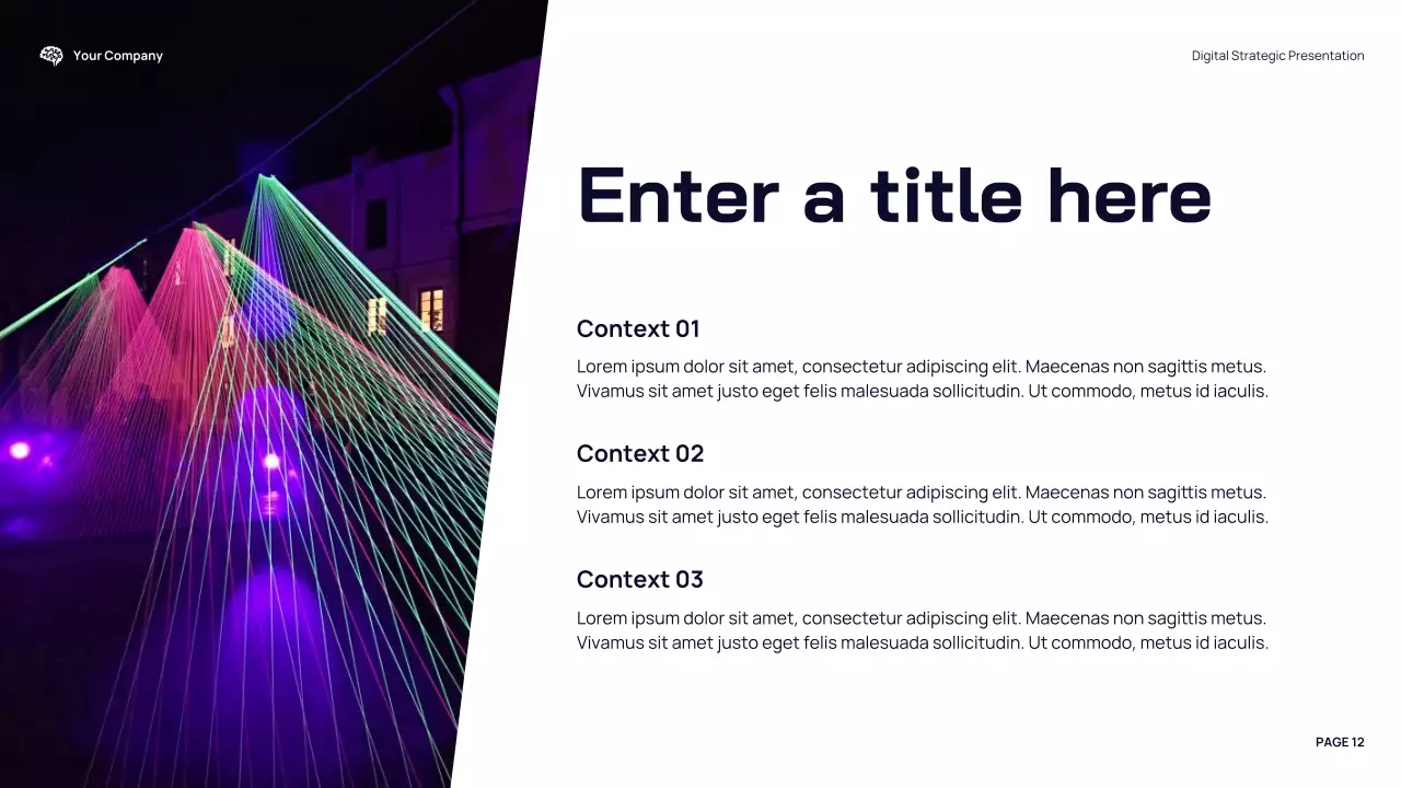 blue modern typography presentation