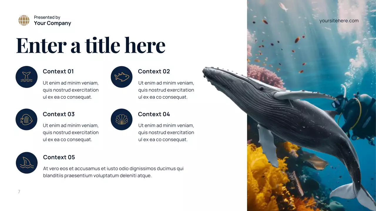 blue modern environment presentation