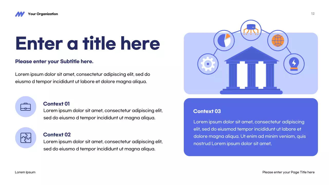 blue modern STEM presentation