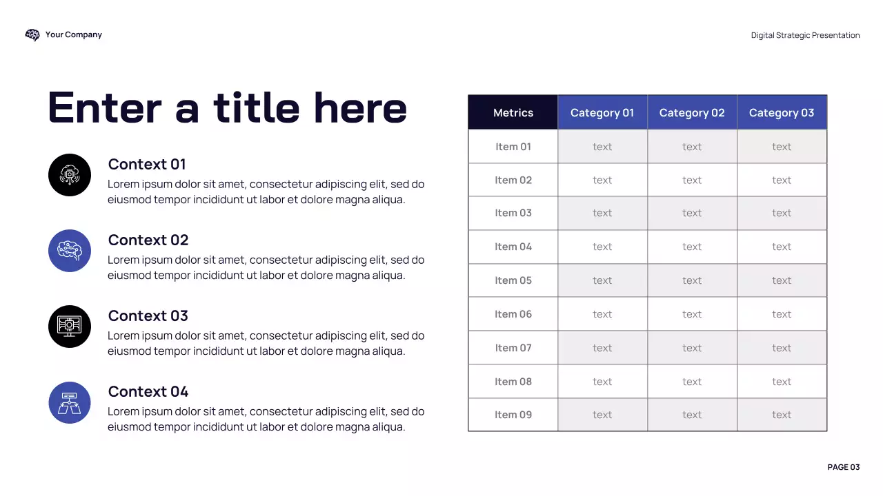 blue modern typography presentation