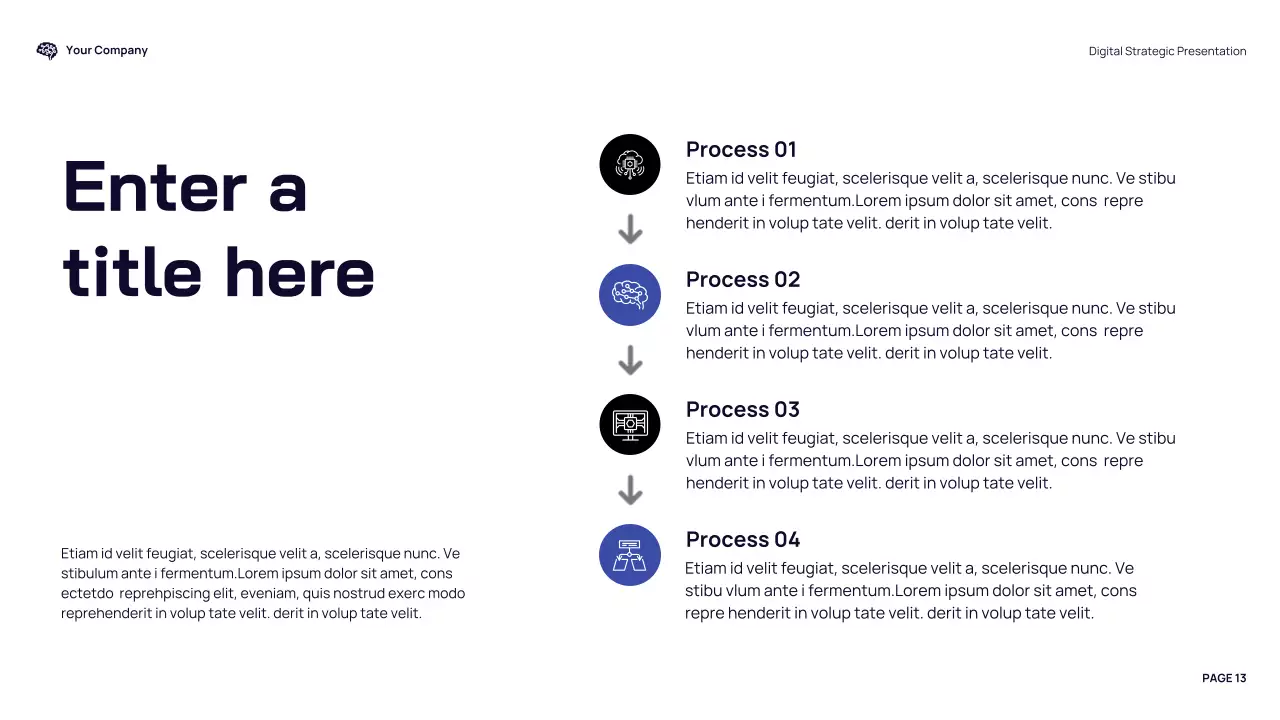 blue modern typography presentation