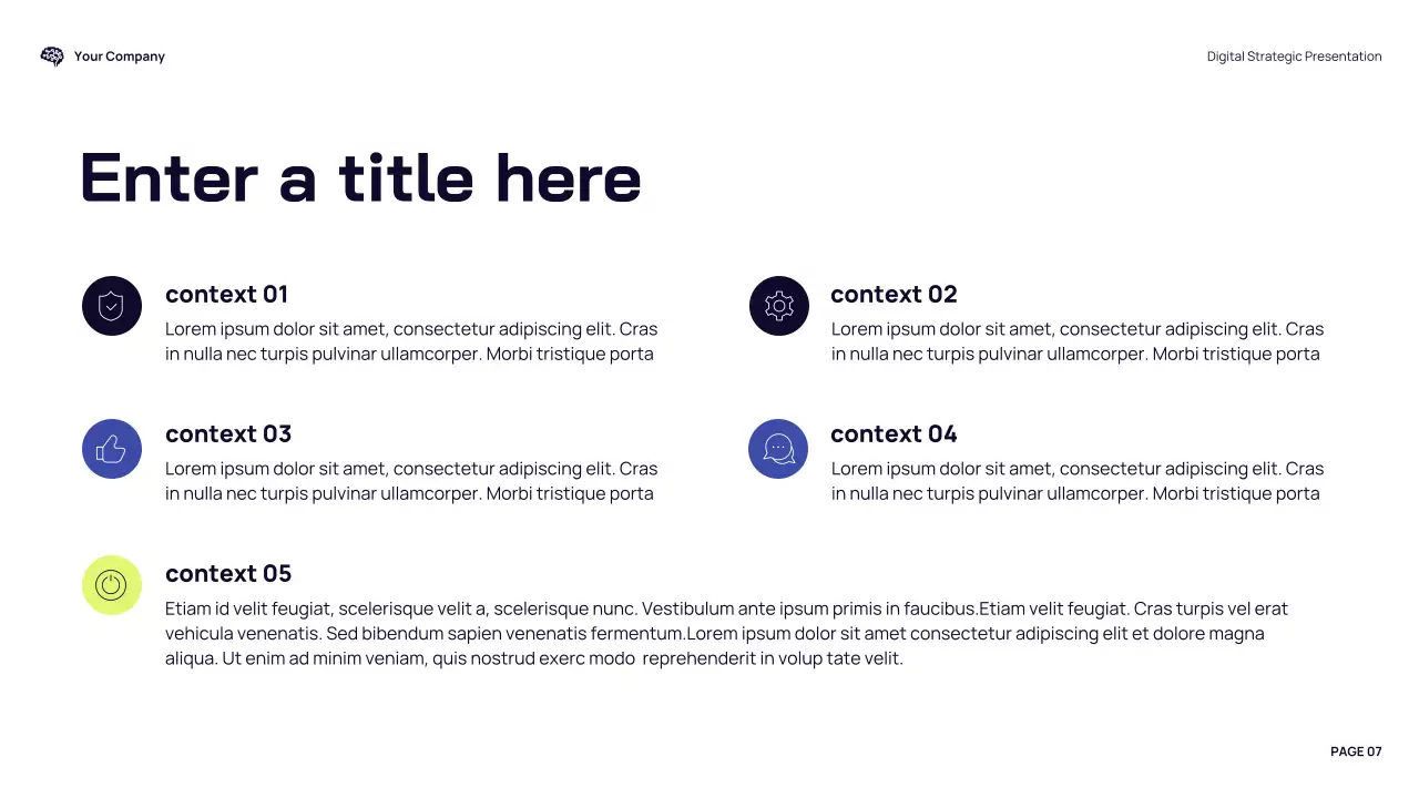 blue modern typography presentation