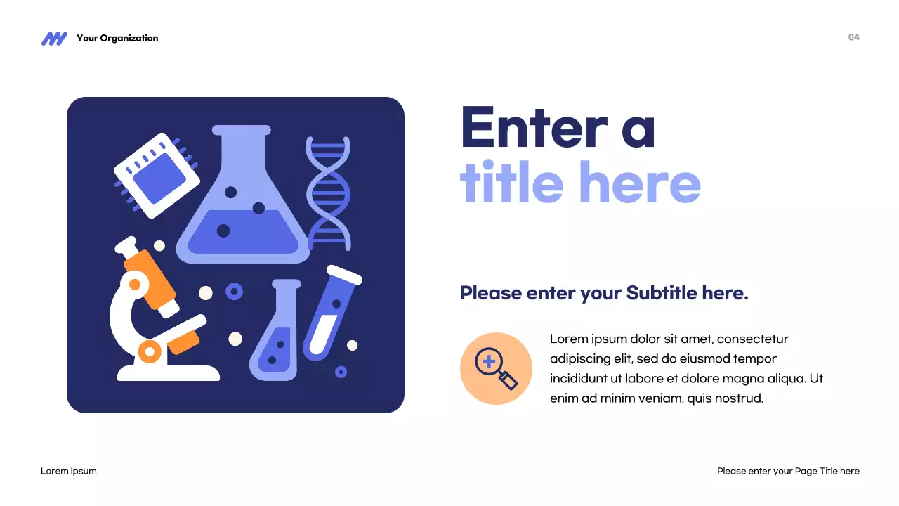 blue modern STEM presentation