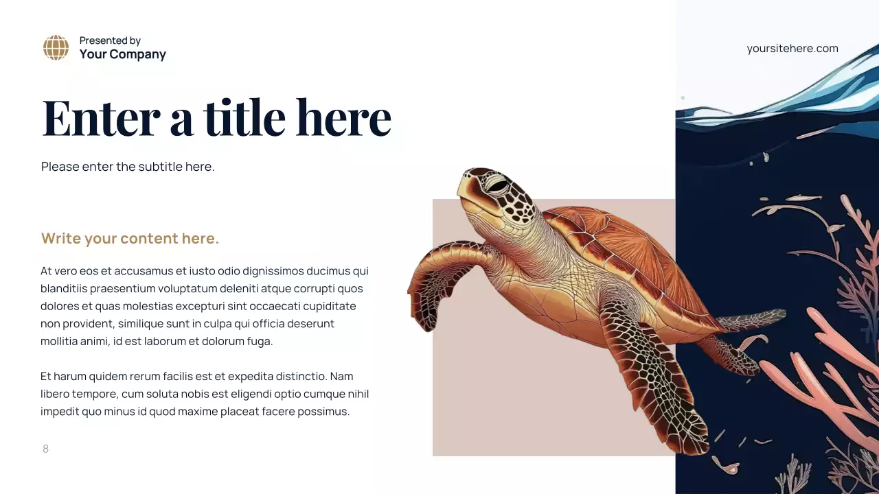 blue modern environment presentation