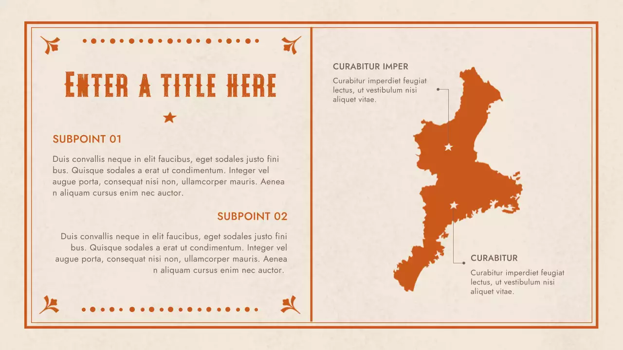 orange rustic music presentation