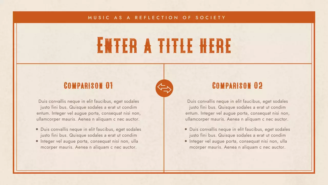 orange rustic music presentation