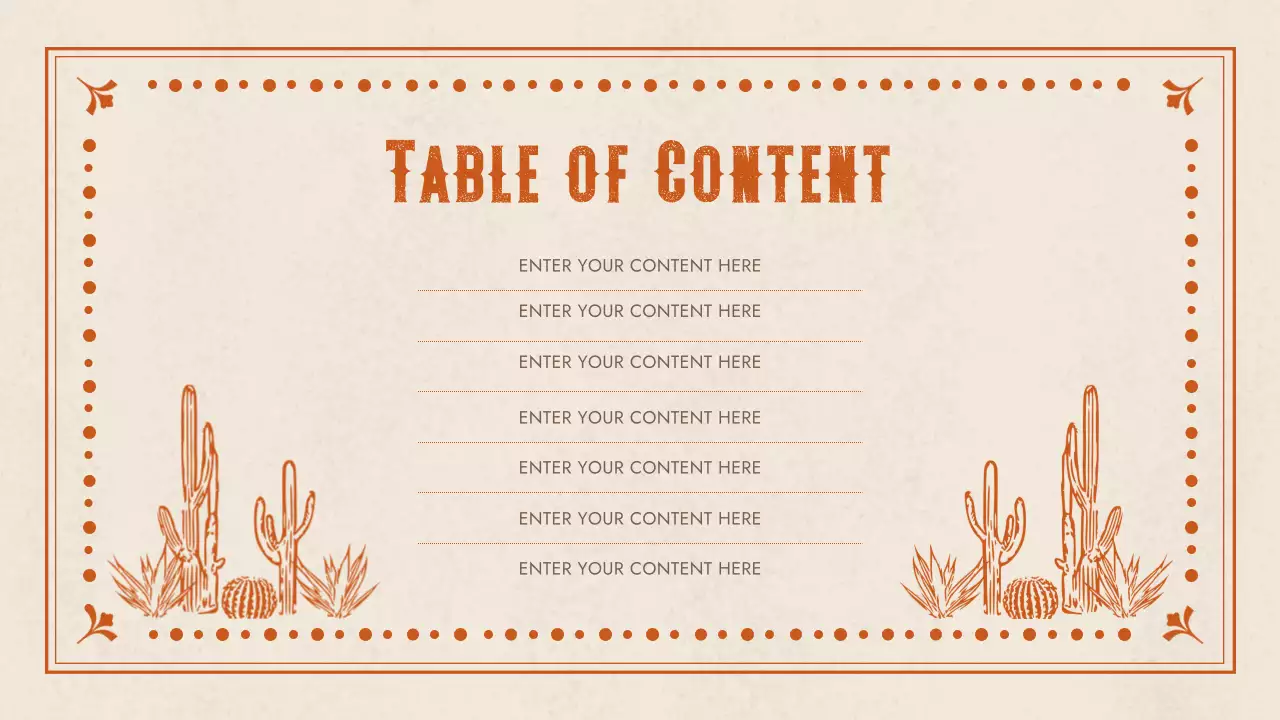 orange rustic music presentation