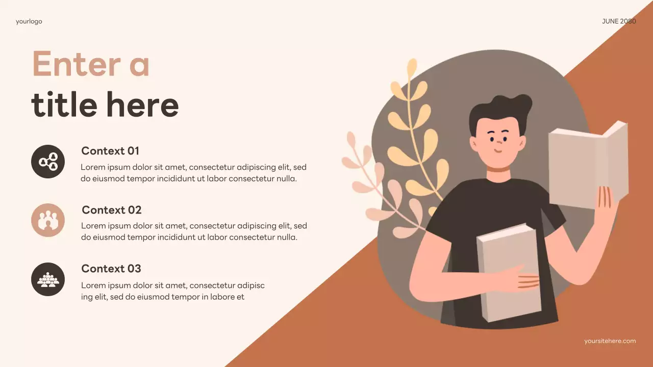 beige elegant book lecture