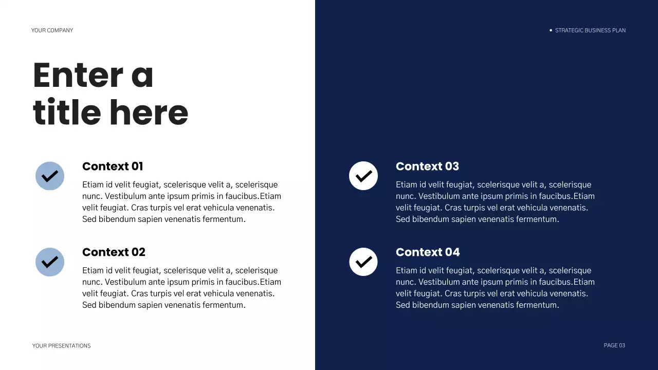 blue modern business plan