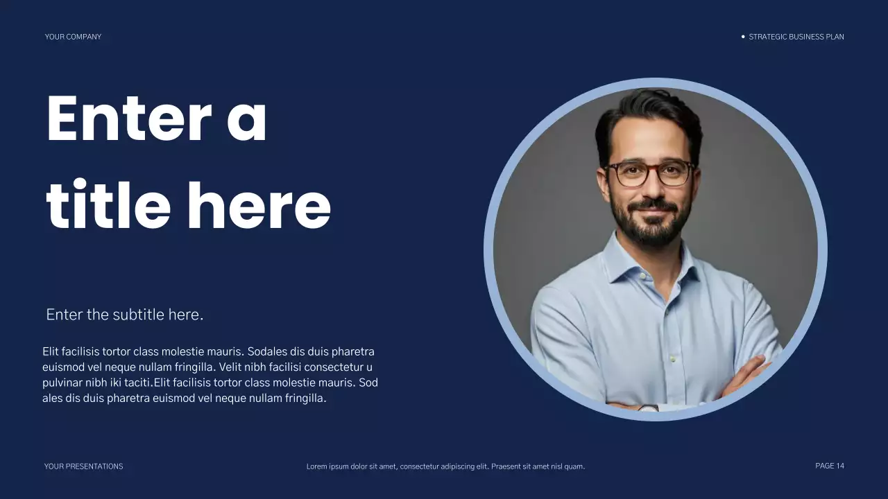 blue modern business plan