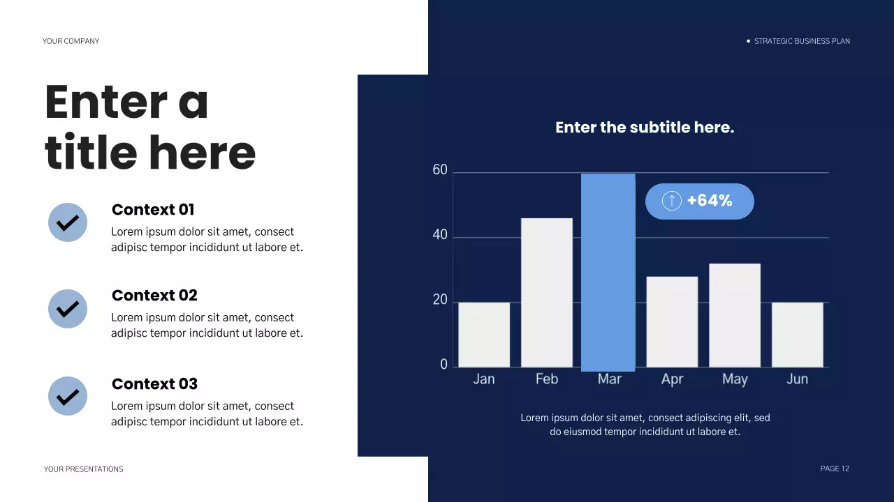 blue modern business plan