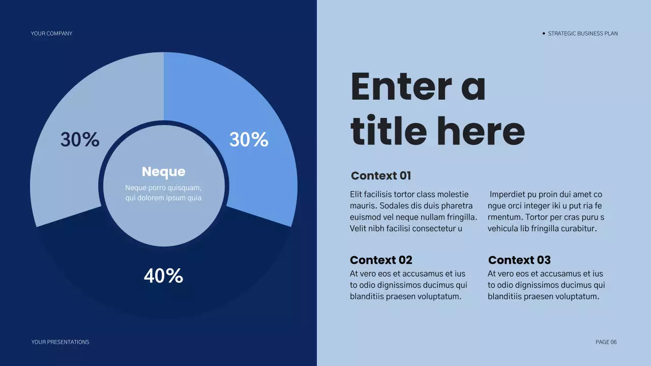 blue modern business plan