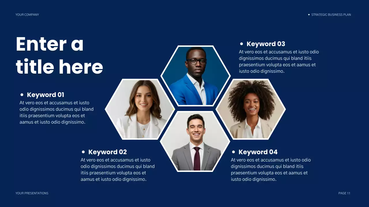 blue modern business plan