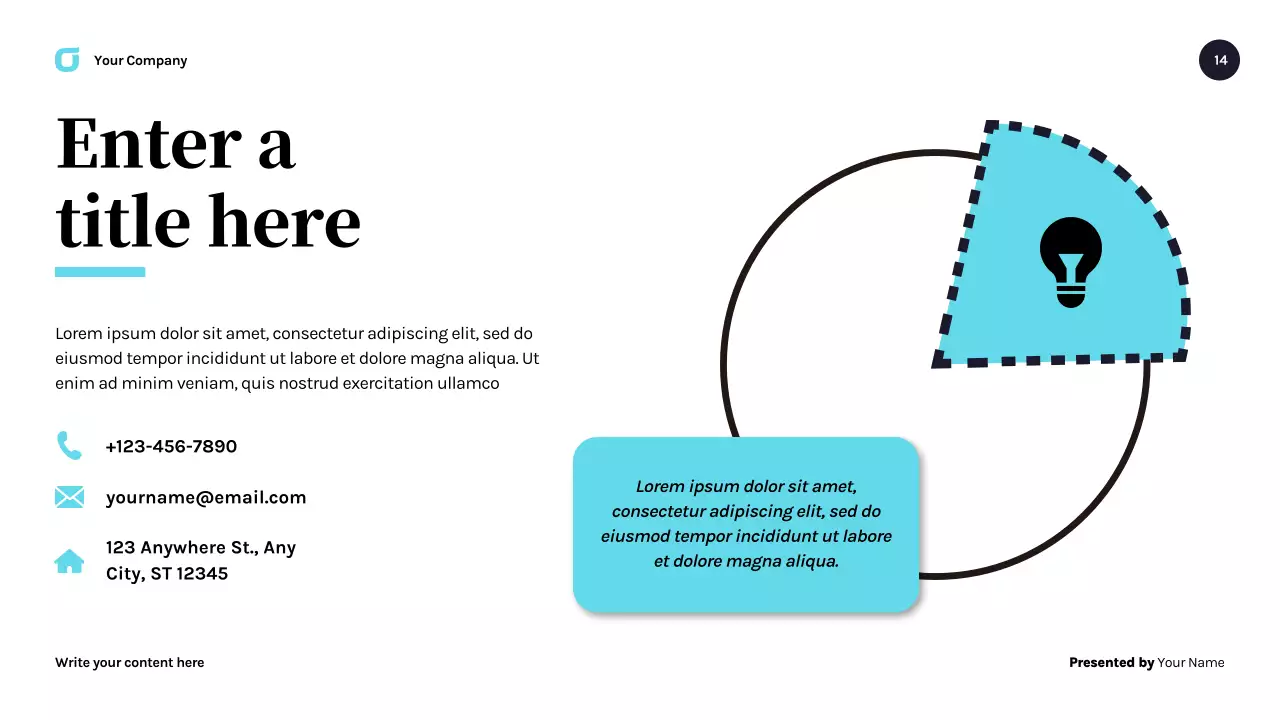 navy modern business presentation