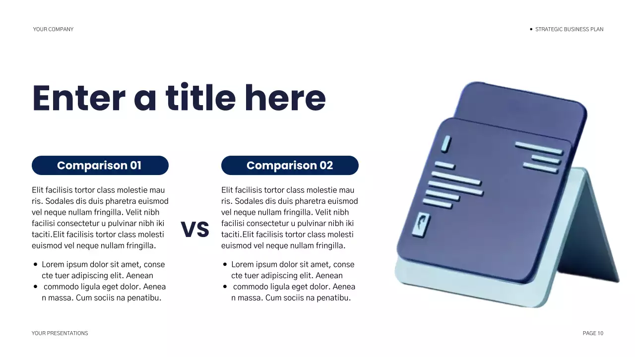 blue modern business plan