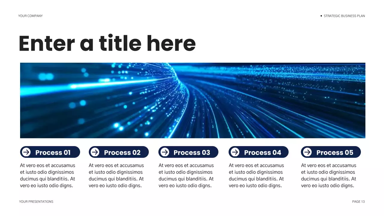 blue modern business plan