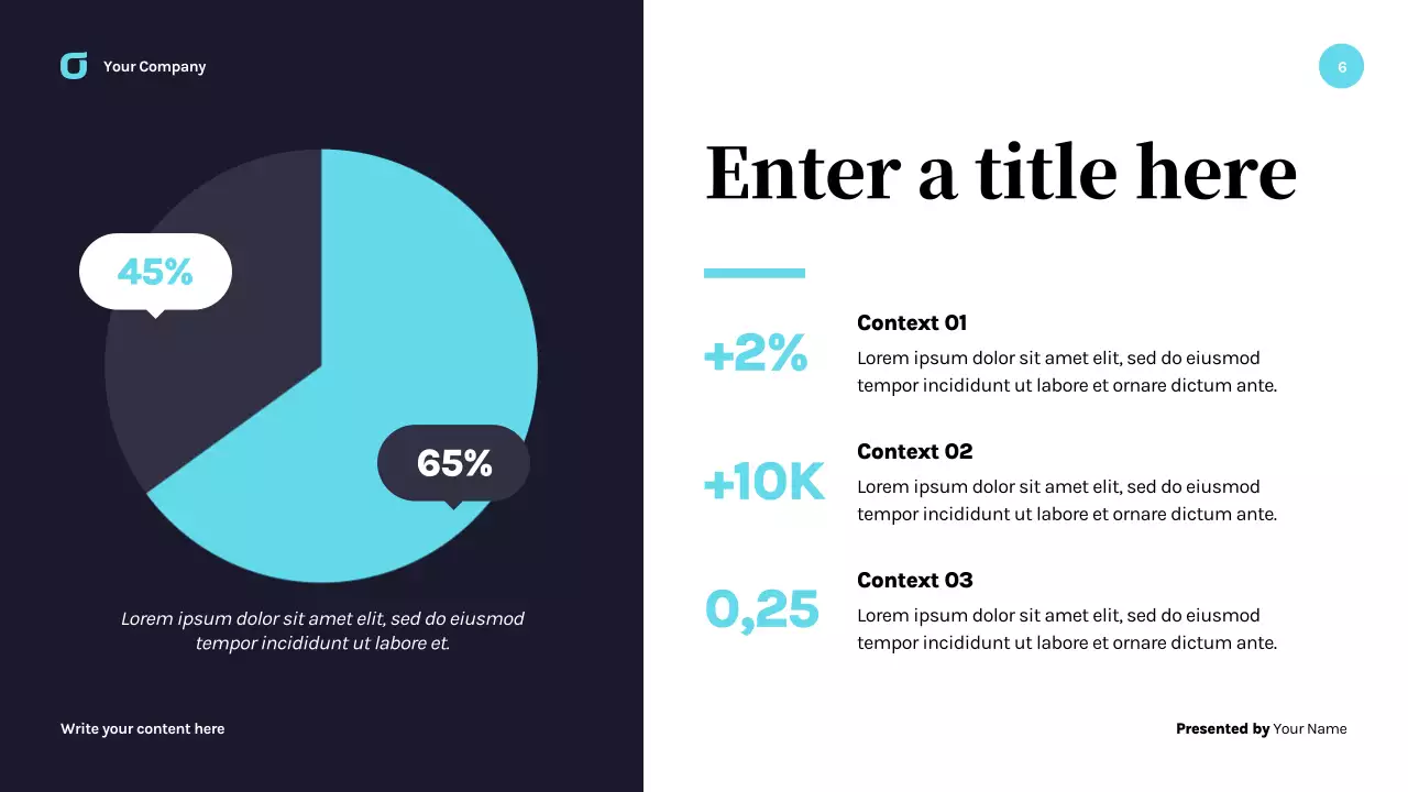 navy modern business presentation