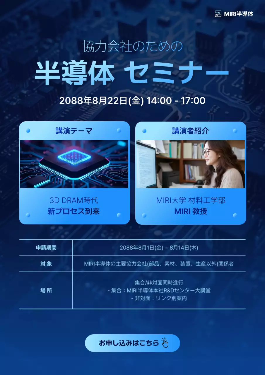 青 モダン テクノロジー ポスター