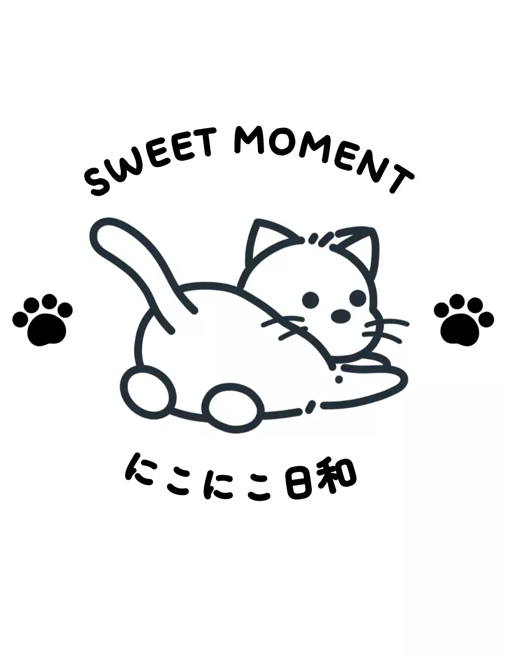 黒 かわいい ペット ロゴ かわいいイラスト