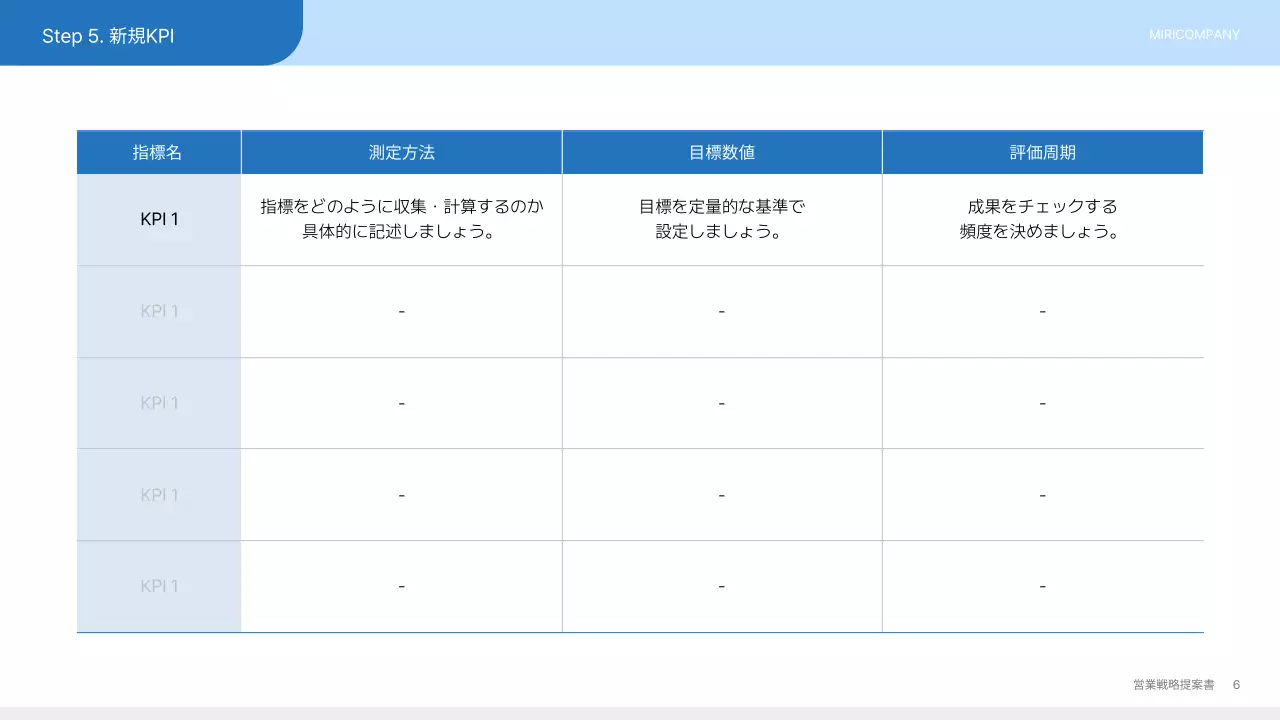 青 シンプル ビジネス 提案書 プレゼンテーション