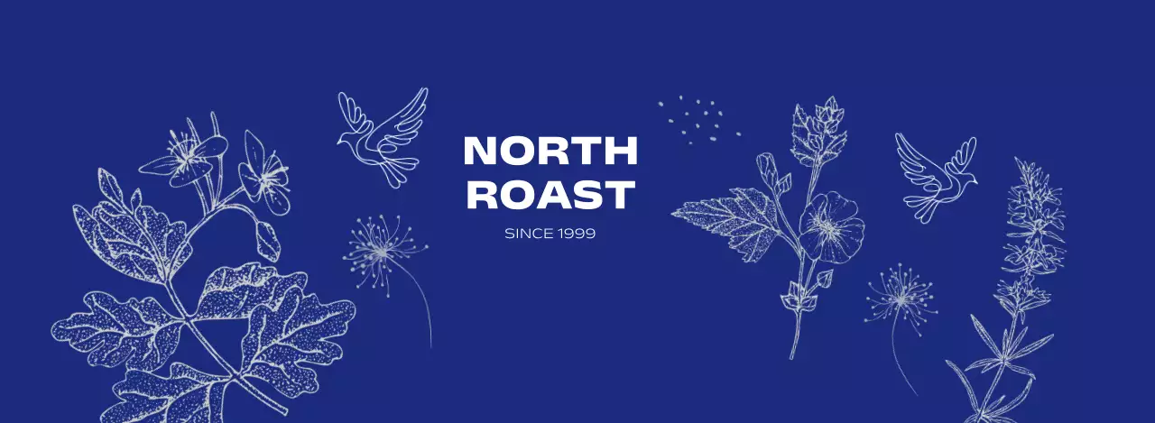 青 シンプル コーヒー 看板 パターン