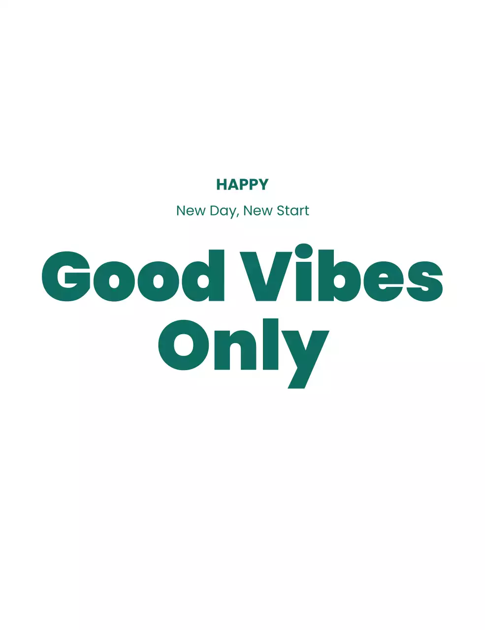 白 モダン メッセージ ポスター シンプルフレーズ