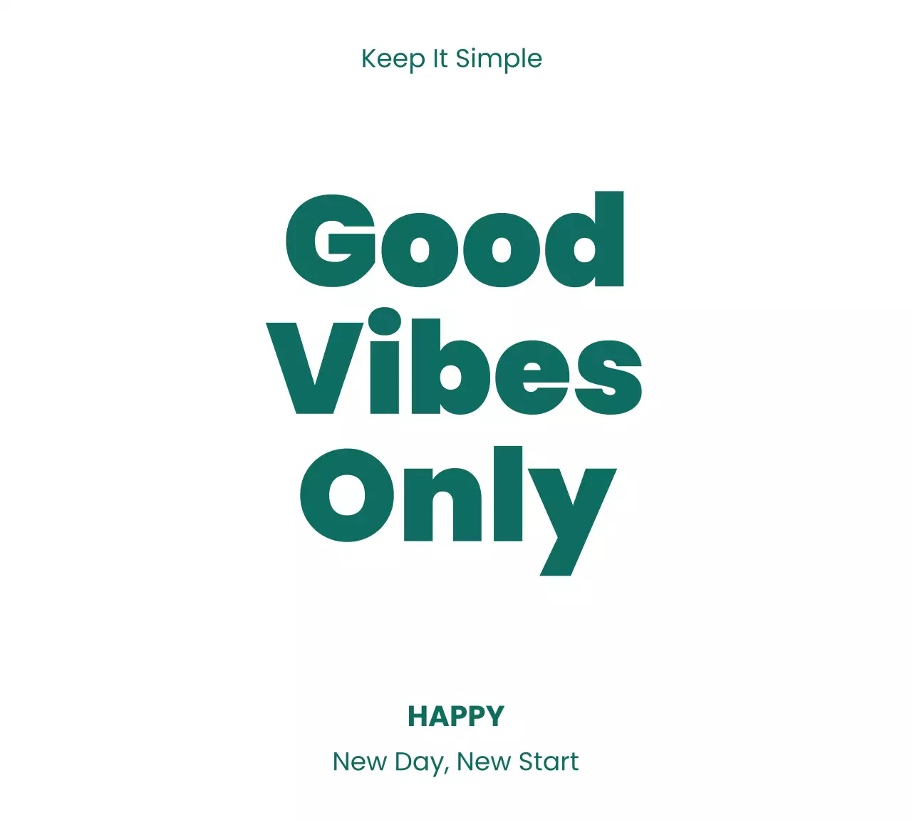 白 モダン モチベーション ポスター シンプルフレーズ