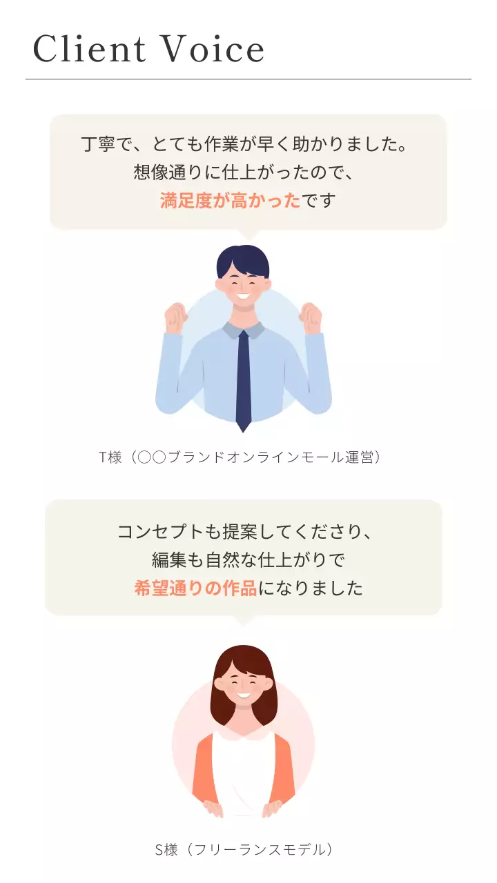 アイボリー シンプル ポートフォリオ プロフィール