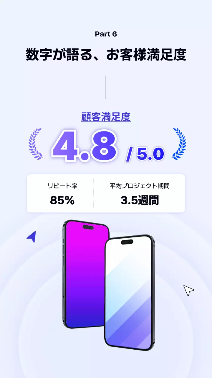 青 モダン ビジネス チラシ