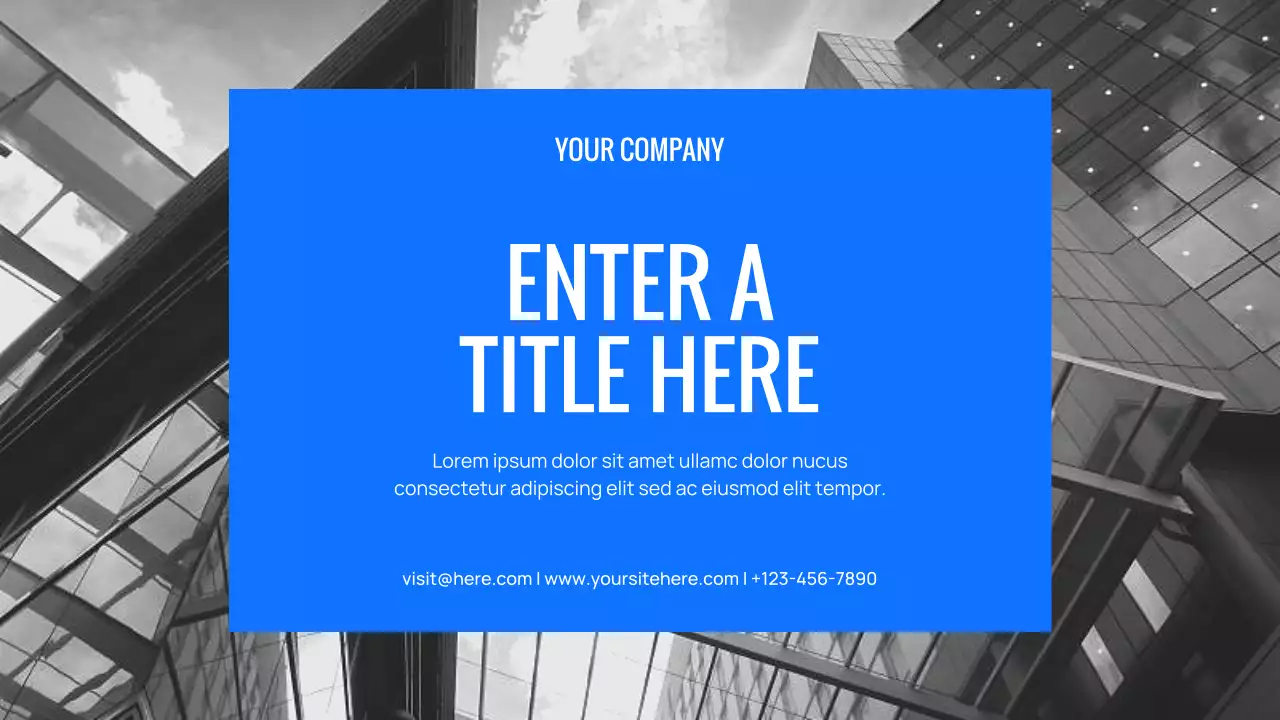 Bue Modern Team Guide Presentation