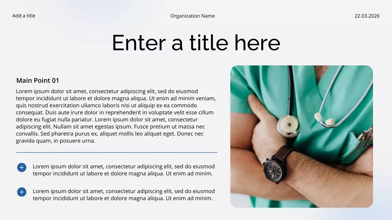 White Modern Healthcare Lecture Presentation