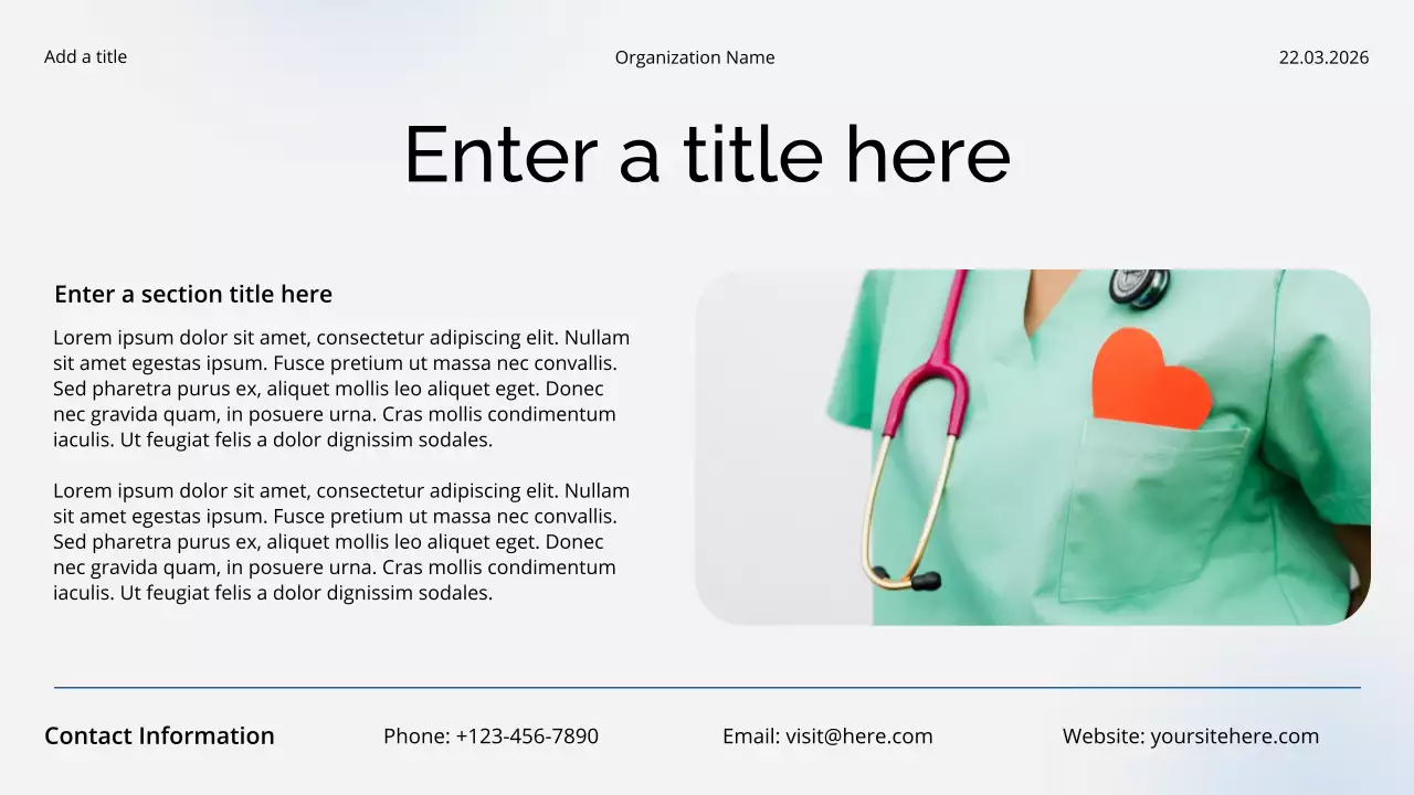 White Modern Healthcare Lecture Presentation