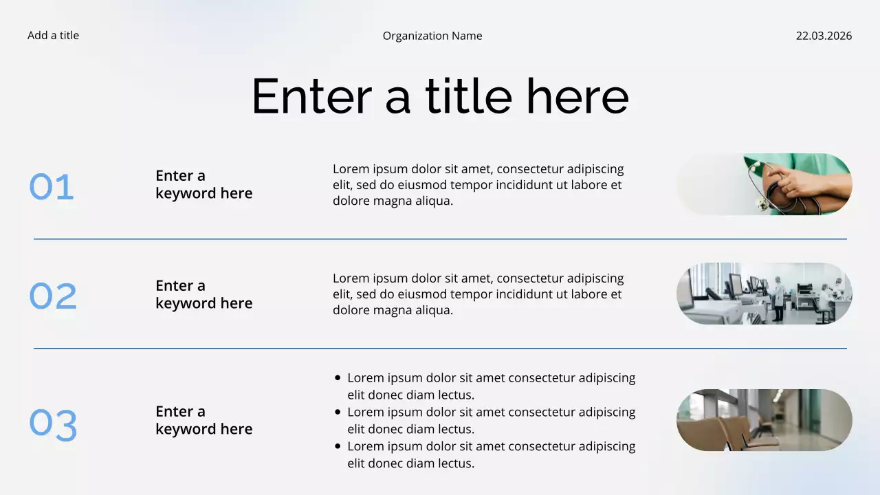 White Modern Healthcare Lecture Presentation