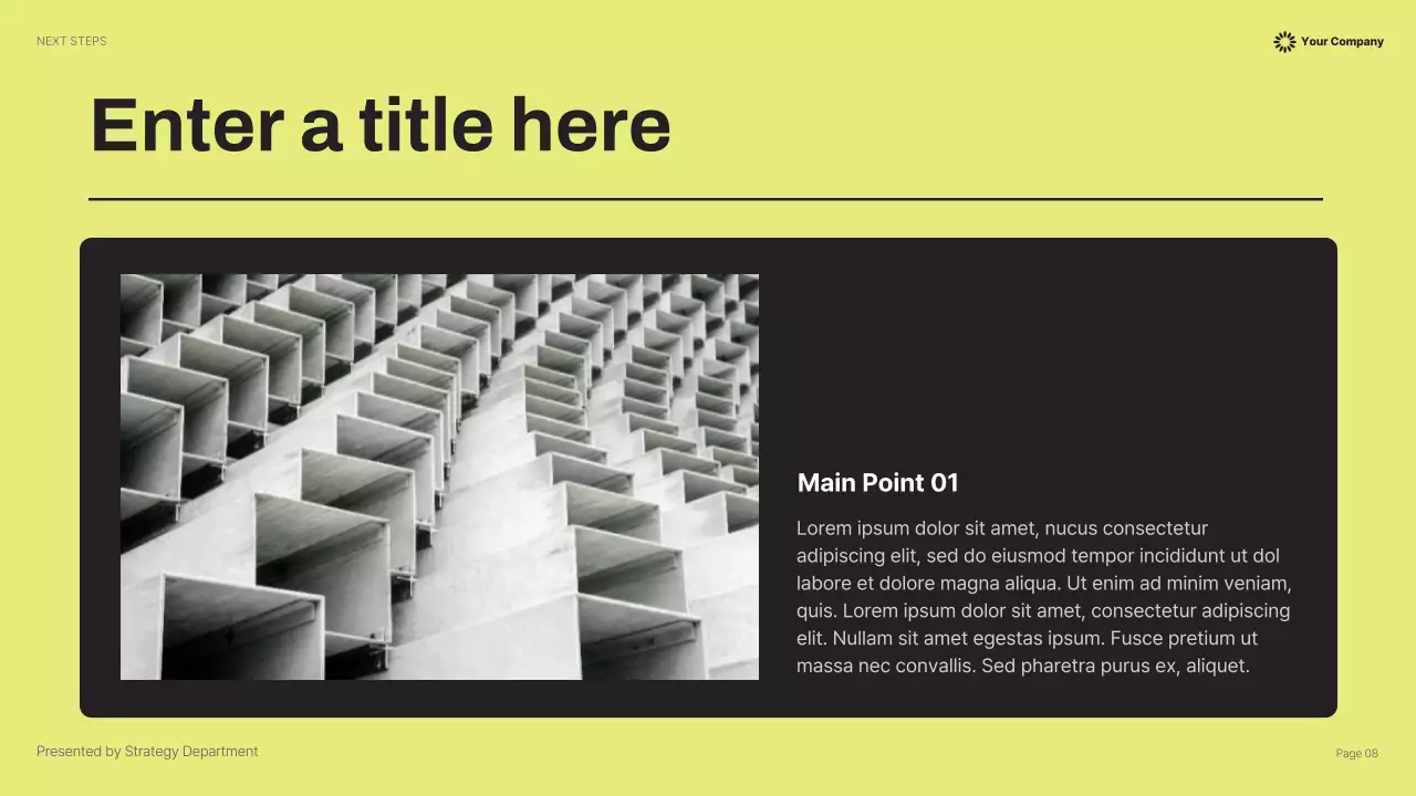 Yellow Modern Business Report Presentation