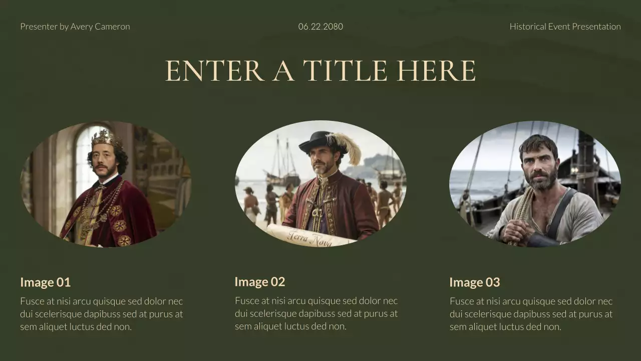 Green Vintage Historical Presentation