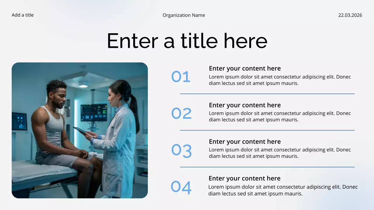 White Modern Healthcare Lecture Presentation