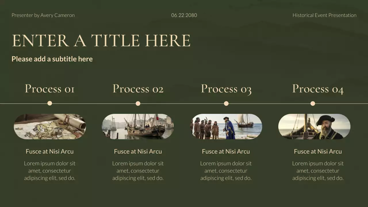 Green Vintage Historical Presentation