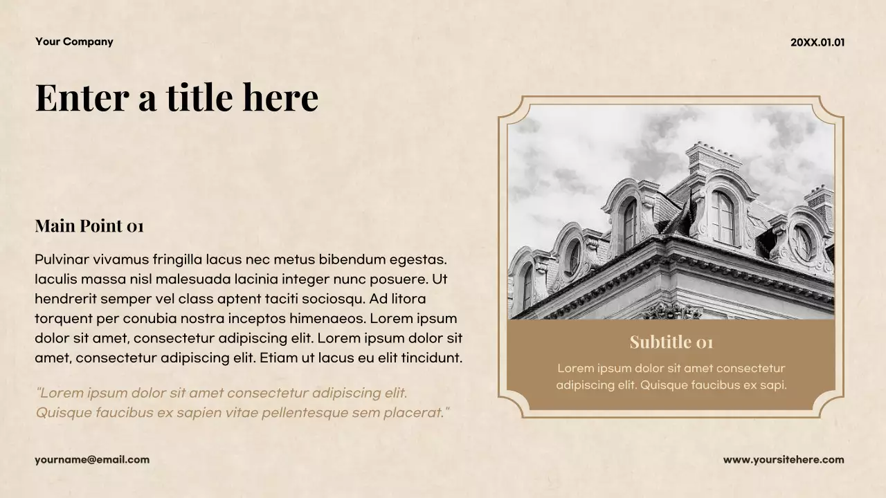 Beige Classic Literature Lecture Presentation