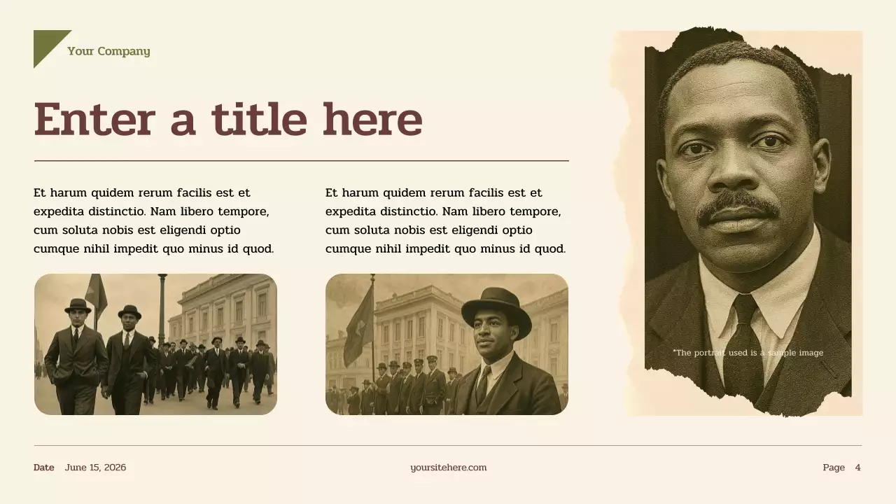 Beige Vintage History Presentation