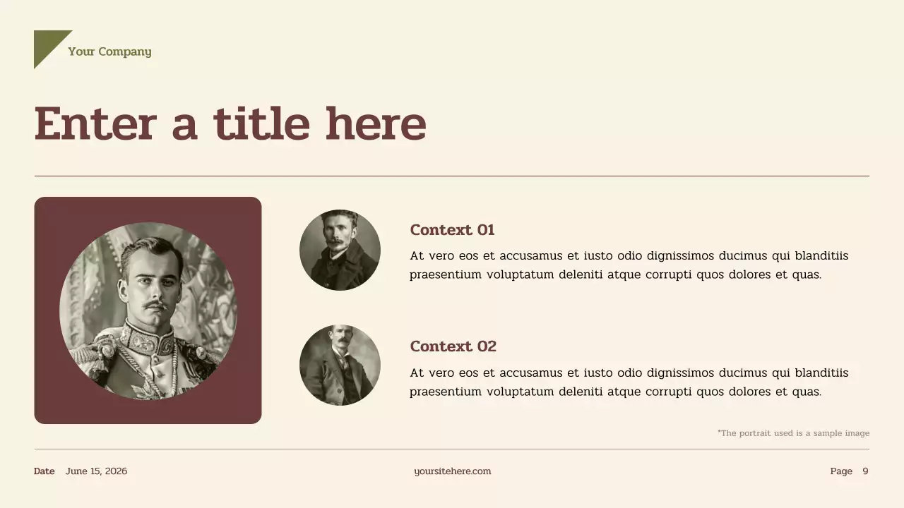 Beige Vintage History Presentation