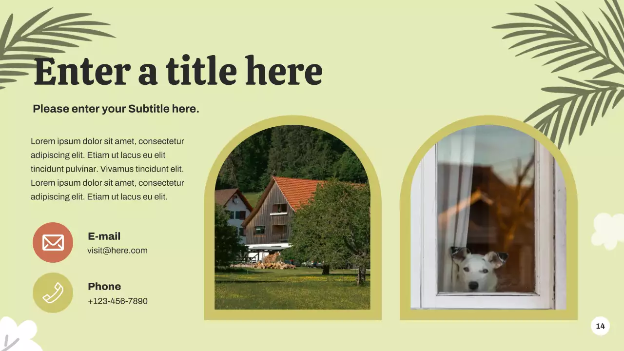 Yellow Tropical Event Invitation Presentation