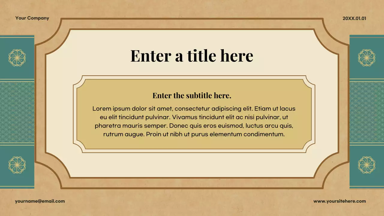 Beige Classic Literature Lecture Presentation