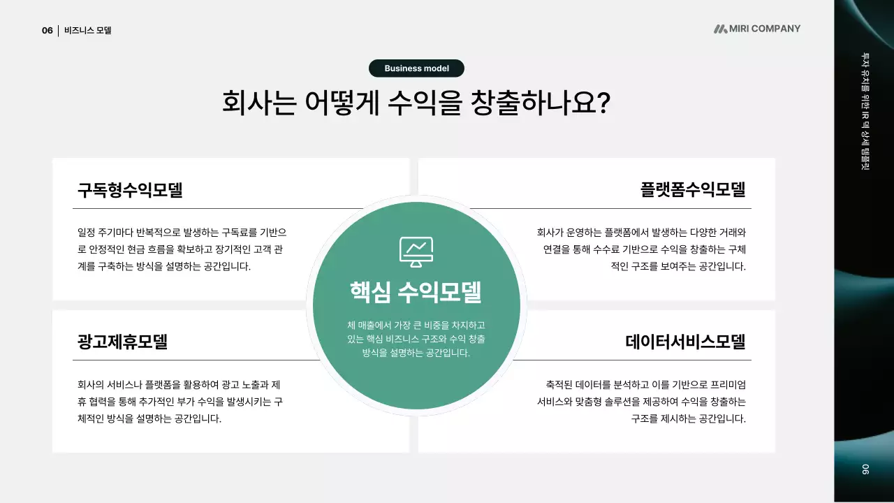 검정 미니멀 비즈니스 제안서