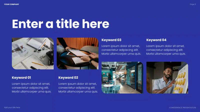 Blue Modern Conference Presentation